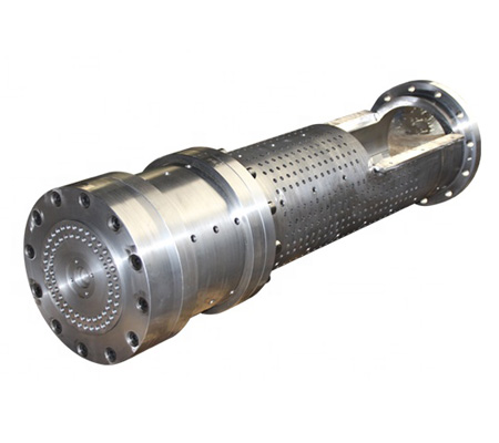 Barrel, cylinder for dewatering screw press